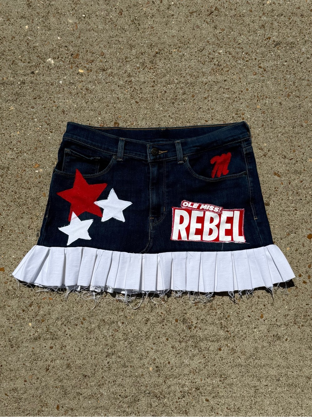 1/1 OLE MISS REWORK SKIRT